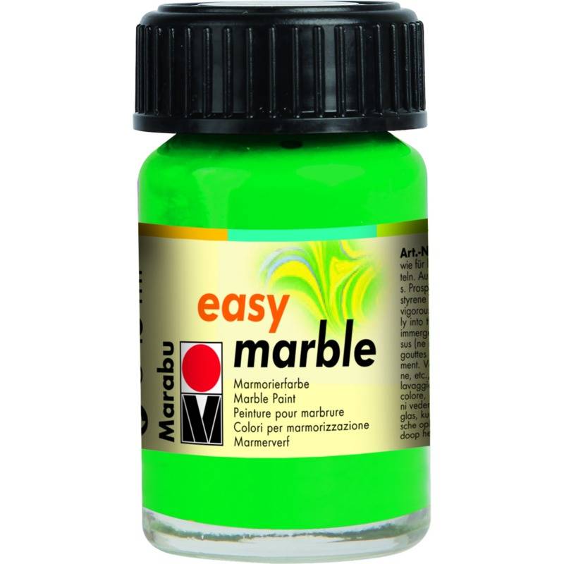 Marabu Marmorierfarbe "Easy Marble", saftgrün, 15 ml, Glas