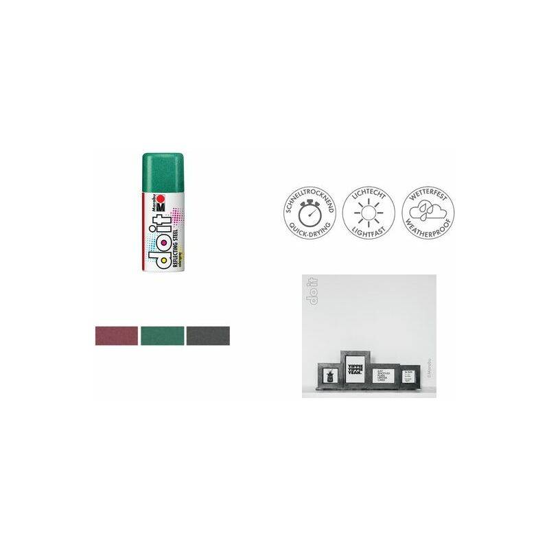 Marabu Sprühfarbe do it REFLECTING STEEL, reflex schwarz