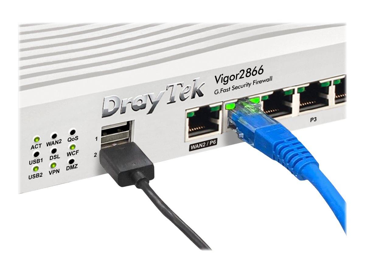 Draytek Vigor 2866 - Router - DSL-Modem - 5-Port-Switch