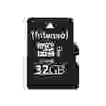 SD MicroSD Card 32GB Intenso SD-HC UHS-I inkl. SD- Adapter