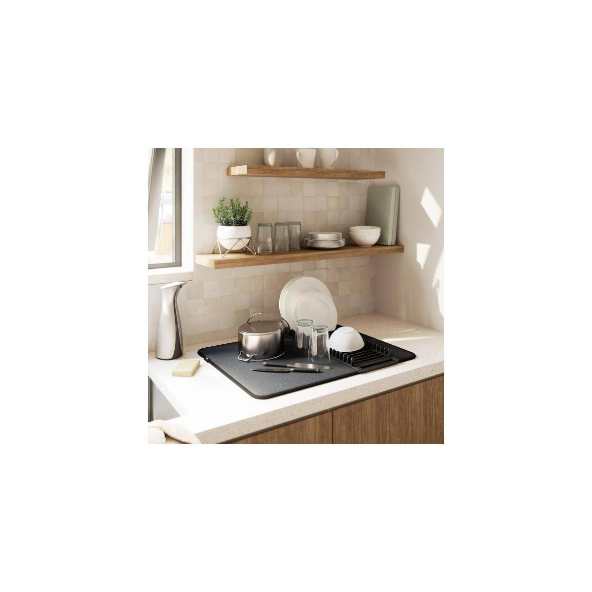 330720-040 - UDRY Geschirr Abtropfgestell, schwarz