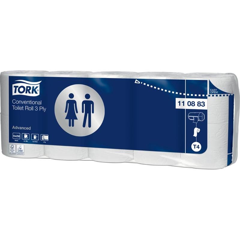TORK Toilettenpapier, 3-lagig, weiß