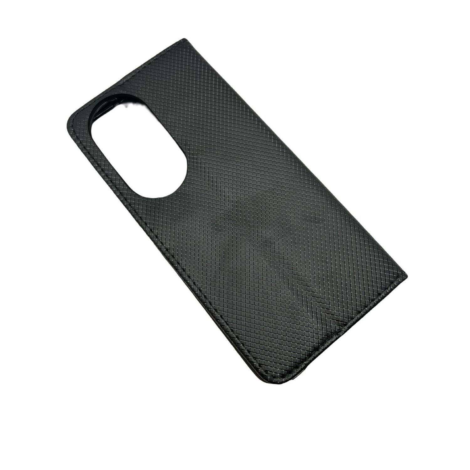 Buch Tasche "Smart" für HUAWEI P50 PRO Handy Hülle Etui Brieftasche Schutzhülle mit Standfunktion, Kartenfach Schwarz