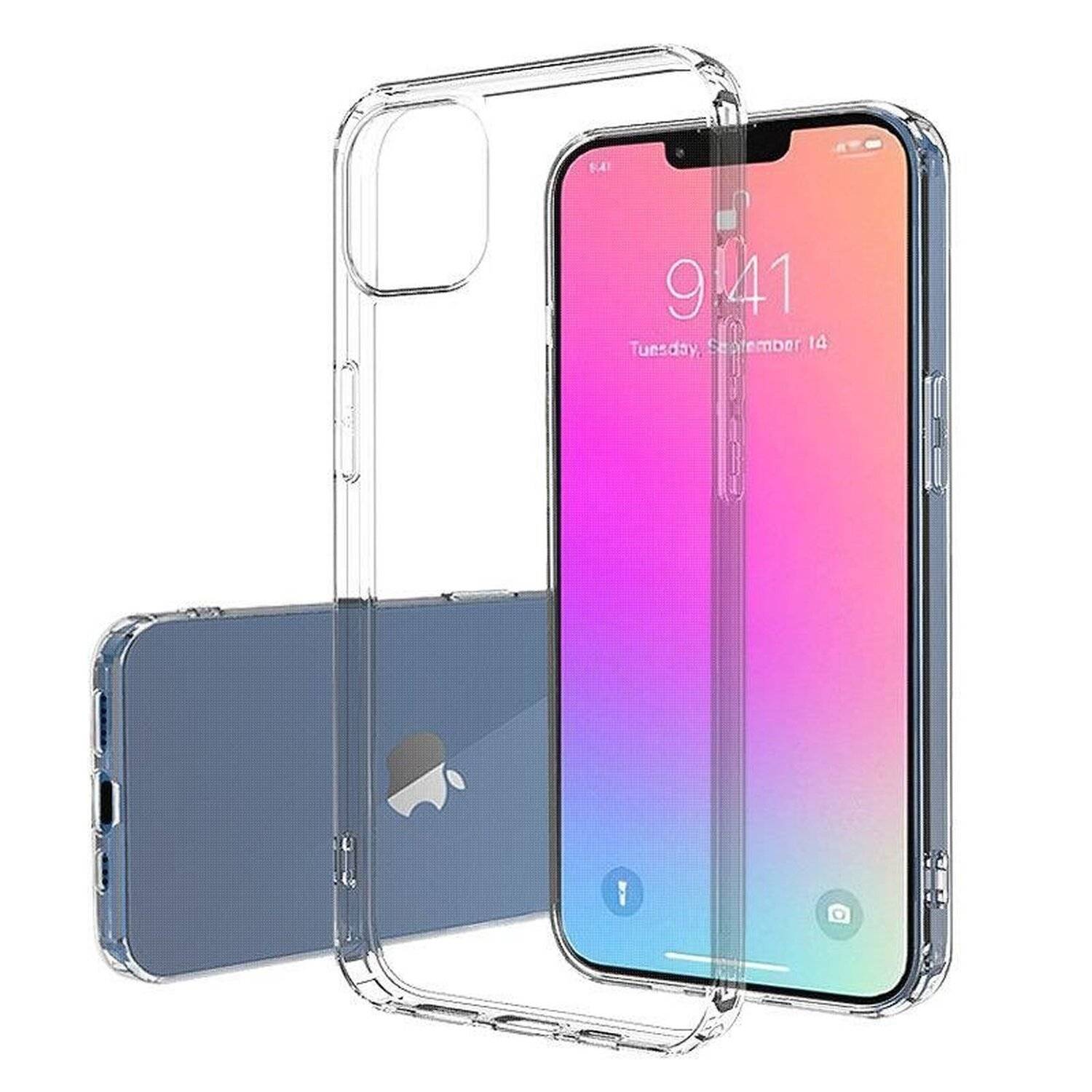 Silikon Hülle Basic kompatibel mit Oppo Reno6 Pro 5G TPU Soft Handy Cover Schutz Transparent