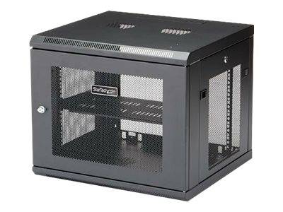 StarTech.com ""9U Wall Mount Server Rack Cabinet - 4-Post Adjustable Depth (2"""" to 19"""")