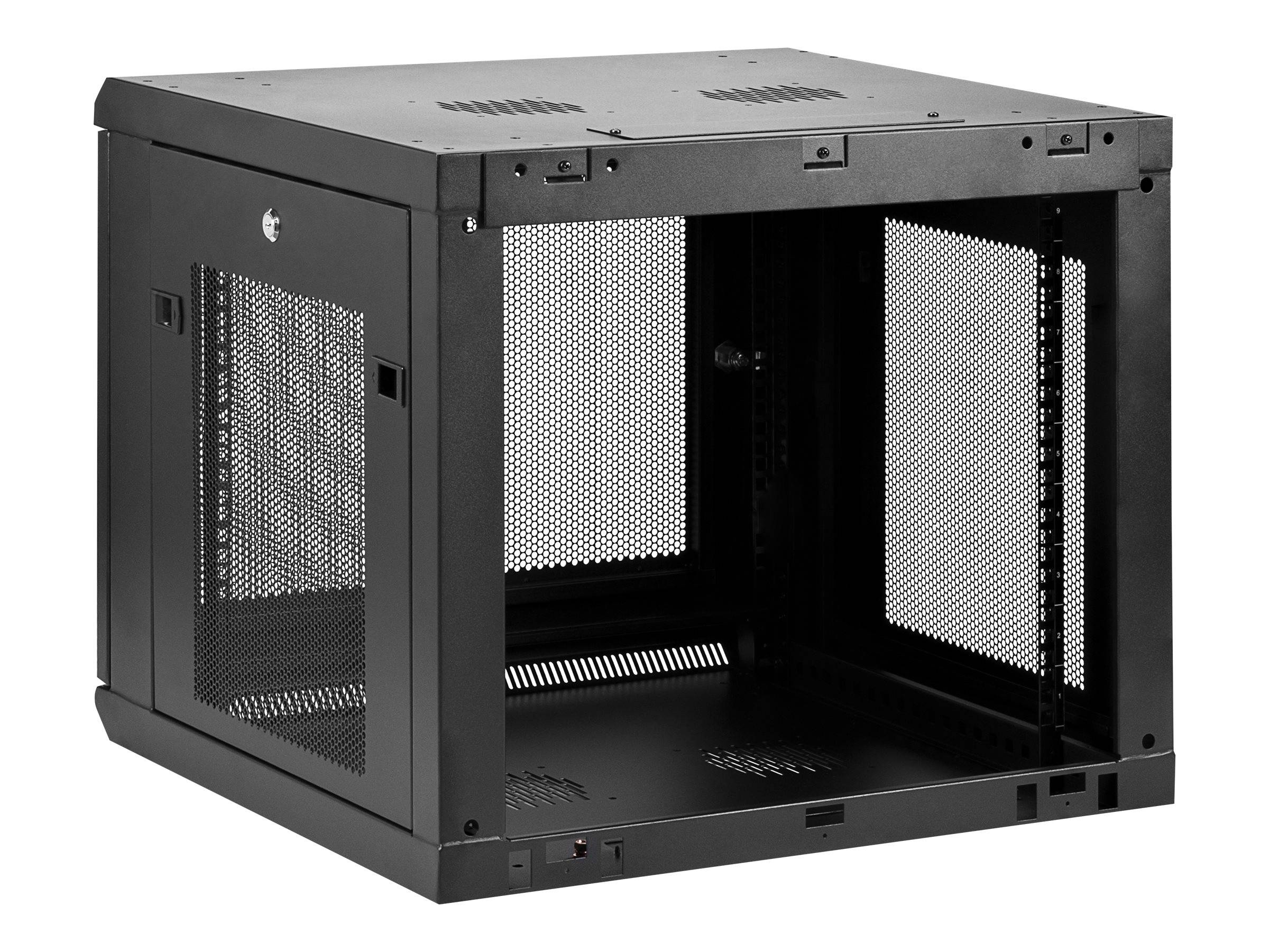 StarTech.com ""9U Wall Mount Server Rack Cabinet - 4-Post Adjustable Depth (2"""" to 19"""")