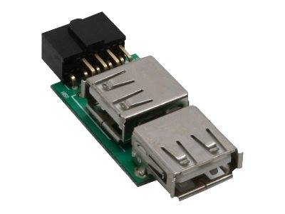 INLINE - USB 2.0 Adapter - 2x Buchse A auf Pfostenanschluss