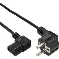 InLine - Stromkabel - CEE 7/7 (S) gewinkelt bis IEC 60320 C13 rechtwinklig