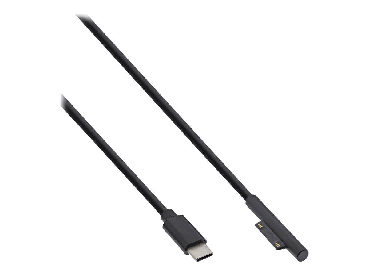 InLine USB-C zu Surface Ladekabel - 1m - DC 15 V - 3 A - 1 m - Schwarz - für Mic