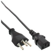 INLINE - Netzkabel - Netzstecker Schweiz auf Kaltgerätestecker C13 - 1,8m