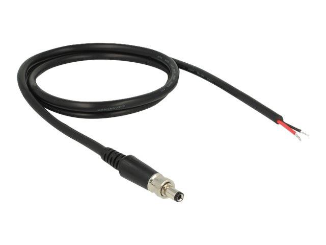 DeLOCK - Stromkabel - Gleichstrombuchse 5,5 mm x 9,5 mm (Innendurchmesser: 2,5 mm)