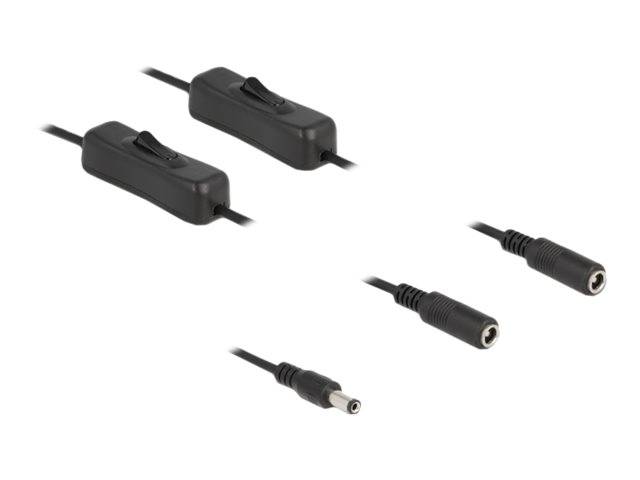 Delock - Netz-Splitter - Gleichstromstecker 5,5 x 2,1 mm (M)
