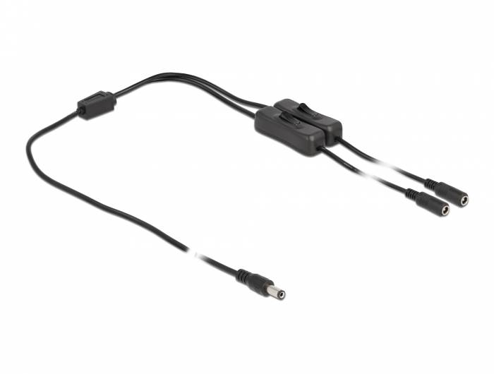Delock - Netz-Splitter - Gleichstromstecker 5,5 x 2,1 mm (M)