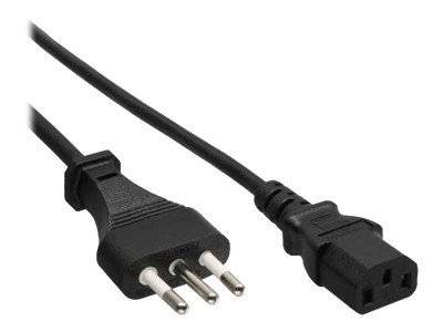 INLINE - Netzkabel - Netzstecker Italien auf Kaltgerätestecker C13 - 1,8m