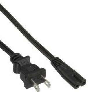 InLine - Stromkabel - NEMA 1-15 (S) bis IEC 60320 C7