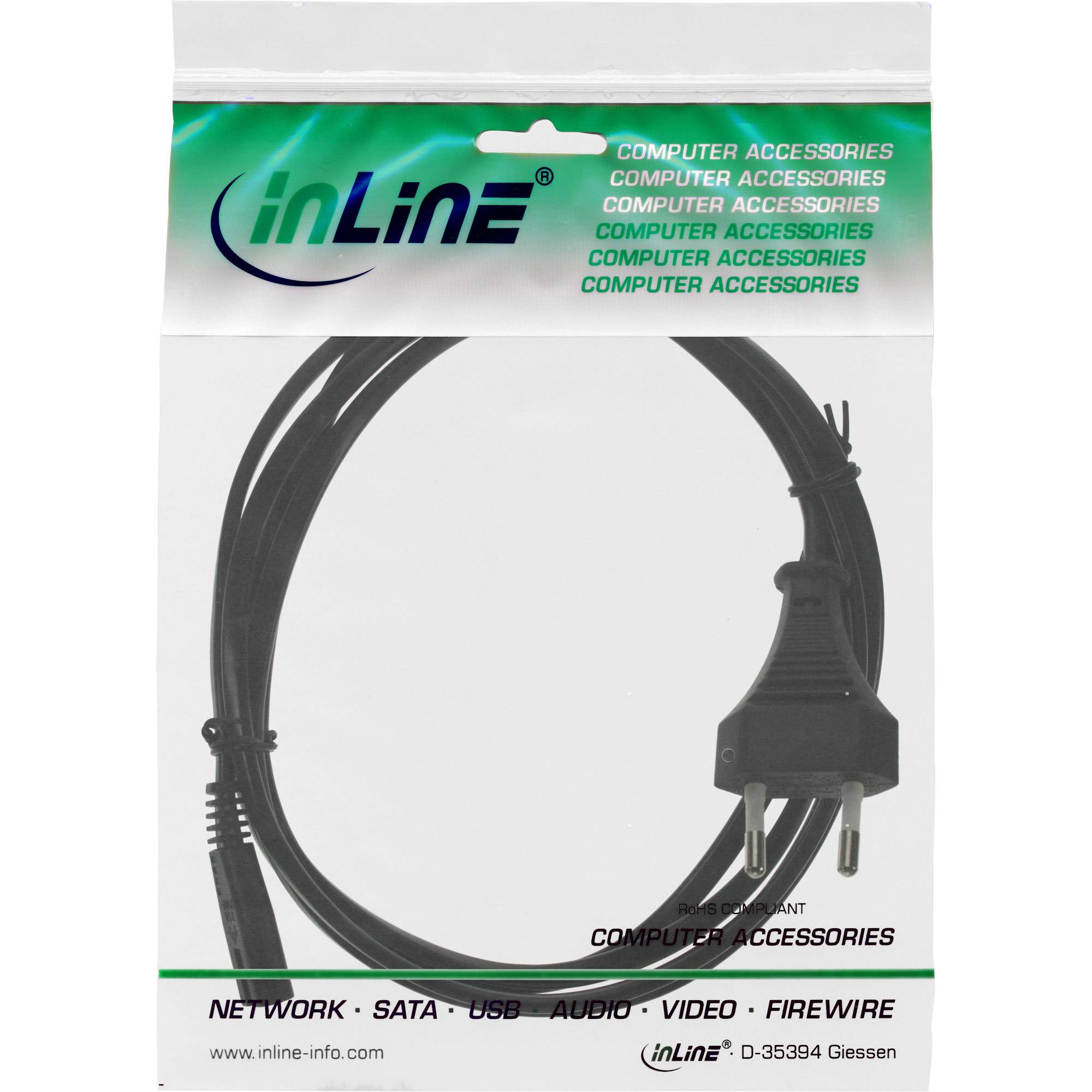 InLine - Stromkabel - Stromversorgung (M) bis IEC 60320 C7