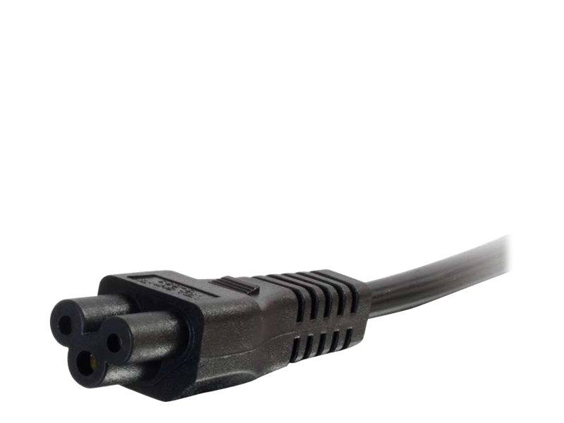 C2G Laptop Netzkabel - Stromkabel - IEC 60320 C5 bis CEE 7/7 (M)