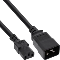 INLINE - Netz Adapterkabel - IEC-60320 C20 auf C13 - 3x1,5mm² - max 10A - 1m INLINE - Netz Adapterkabel - IEC-60320 C20 auf C13 - 3x1,5mm² - max 10A - 1m