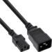 INLINE - Netz Adapterkabel - IEC-60320 C20 auf C13 - 3x1,5mm² - max 10A - 1m INLINE - Netz Adapterkabel - IEC-60320 C20 auf C13 - 3x1,5mm² - max 10A - 1m