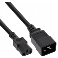 INLINE - Netz Adapterkabel - IEC-60320 C20 auf C13 - 3x1,5mm² - max 10A - 1m INLINE - Netz Adapterkabel - IEC-60320 C20 auf C13 - 3x1,5mm² - max 10A - 1m