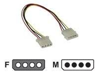 InLine - Stromkabel - interne Stromversorgung, 4-polig (W)