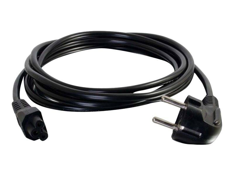 C2G Laptop Netzkabel - Stromkabel - IEC 60320 C5 bis CEE 7/7 (M)