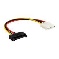 INLINE - SATA Stromadapterkabel - 15pol SATA Buchse an 4pol Stecker - 0,15m