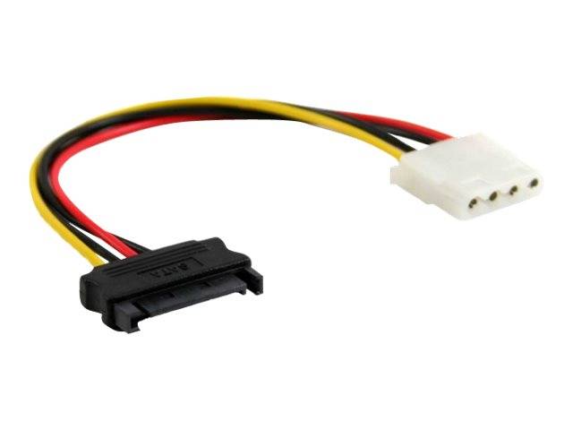 INLINE - SATA Stromadapterkabel - 15pol SATA Buchse an 4pol Stecker - 0,15m