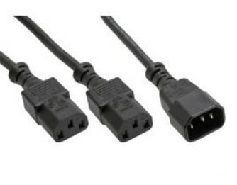 InLine Y-cable - Netz-Splitter - IEC 60320 C14 bis IEC 60320 C13