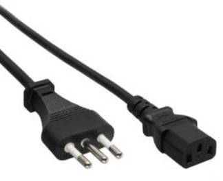 INLINE - Netzkabel - Netzstecker Italien auf Kaltgerätestecker C13 - 3,0m