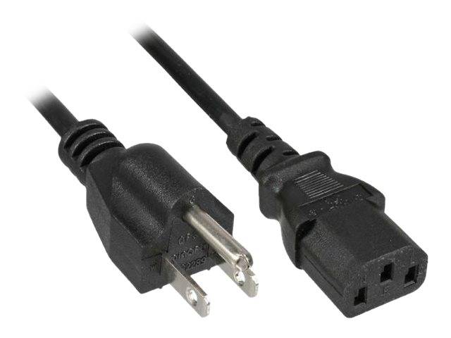 InLine - Stromkabel - NEMA 1-15 (S) bis IEC 60320 C13