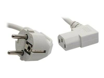 INLINE - Netzkabel - Schutzkontakt gew. auf Kaltgerätest. C13 rechts gew. gr. 1,8m