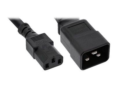 INLINE - Netz Adapterkabel - IEC-60320 C20 auf C13 - max.10A - 3m