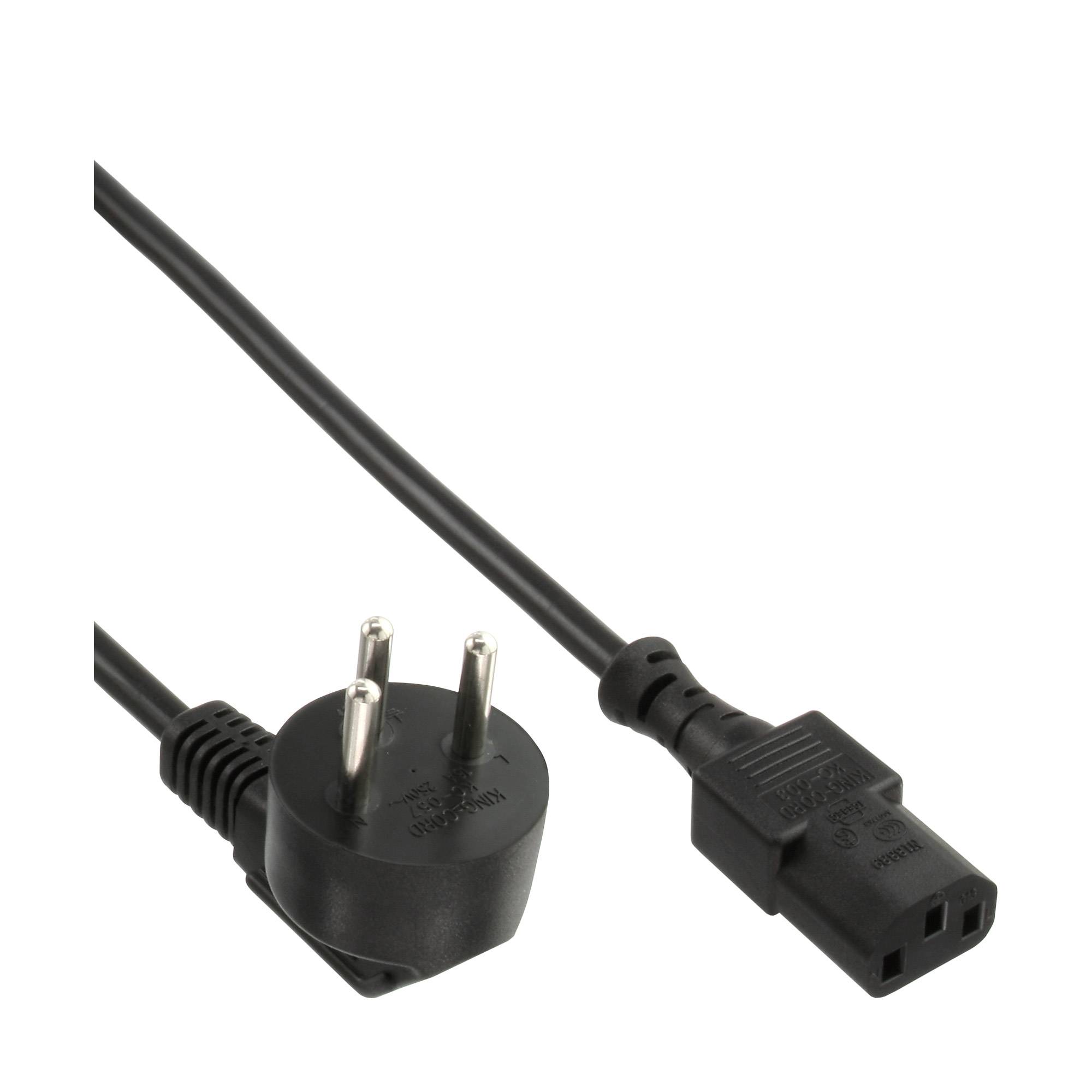 INLINE - Netzkabel - Netzstecker Israel auf Kaltgerätestecker C13 - 1,8m