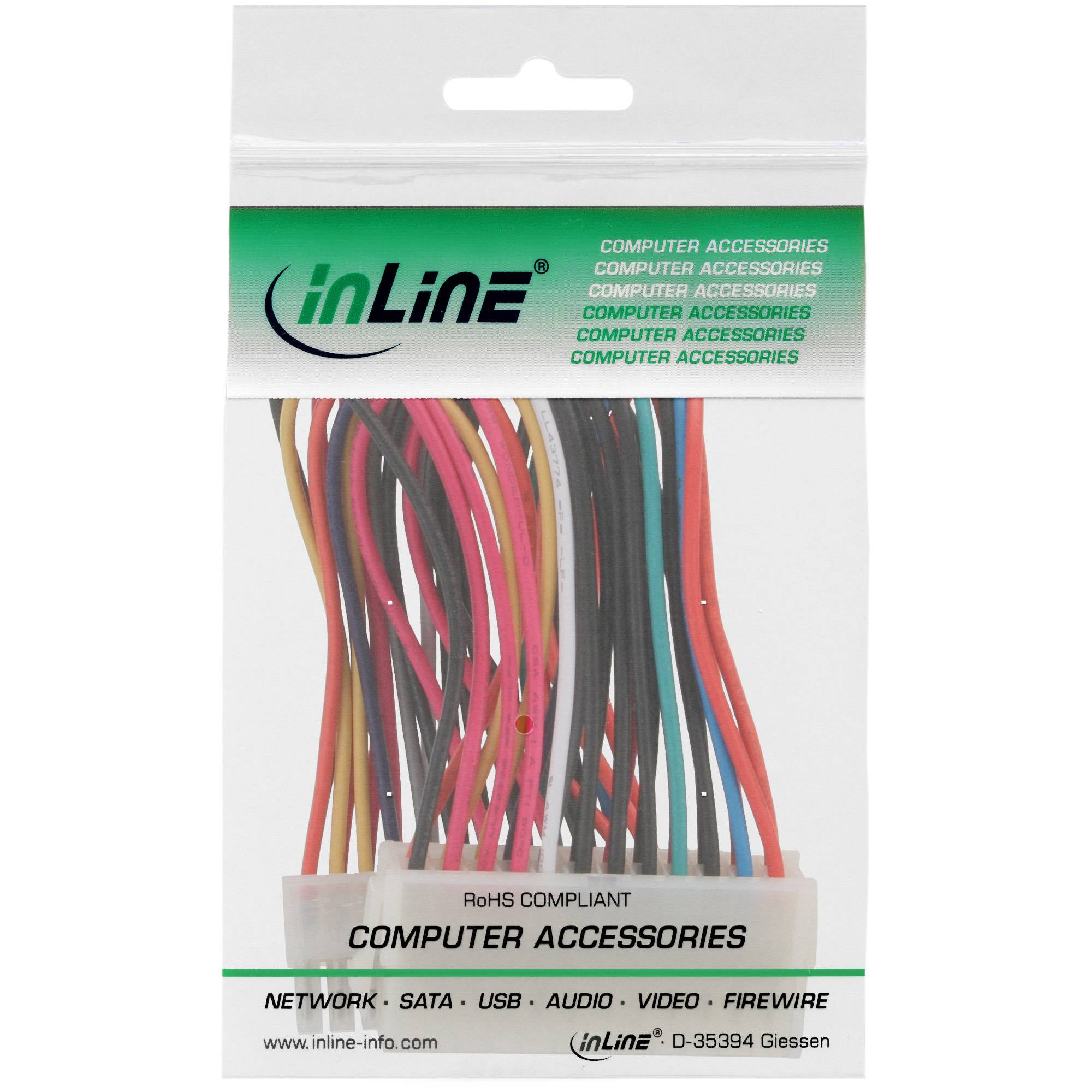 InLine - Spannungsversorgungs-Verlängerungskabel - ATX, 24-polig (M)