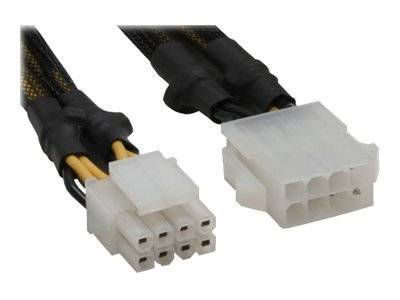 INLINE - Strom Verlängerung intern - 2x4pol ST zu 8pol BU - Mainboard - 0,30m