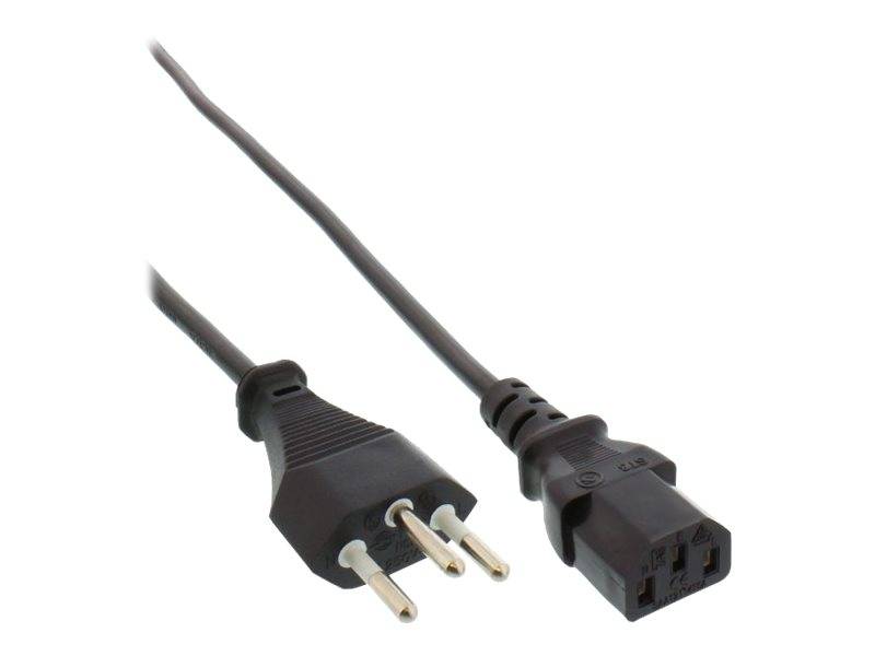 INLINE - Netzkabel - Netzstecker Schweiz auf Kaltgerätestecker C13 - 5m