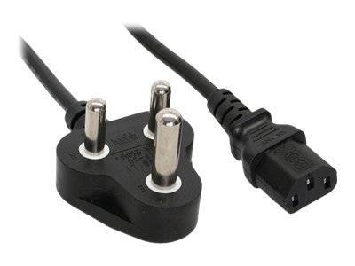 INLINE - Netzkabel - Netzst. Südafrika 5A Typ D auf Kaltgerätestecker C13 - 1,8m