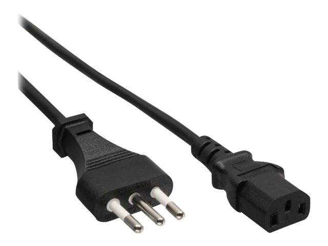 INLINE - Netzkabel - Netzstecker Italien auf Kaltgerätestecker C13 - 0,5m