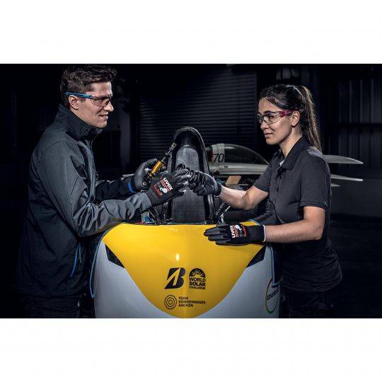 Uvex 60038, Werkstatthandschuhe, Schwarz, Erwachsener, Erwachsener, Unisex, Schutz vor elektrostatischer Entladung (ESD)