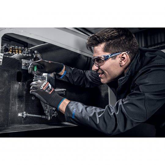 Uvex 60038, Werkstatthandschuhe, Schwarz, Erwachsener, Erwachsener, Unisex, Schutz vor elektrostatischer Entladung (ESD)