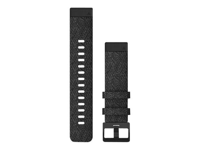 Garmin QuickFit - Uhrarmband für Smartwatch - Heathered Black, black hardware