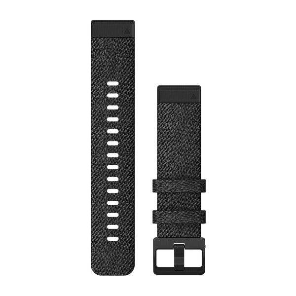 Garmin QuickFit - Uhrarmband für Smartwatch - Heathered Black, black hardware
