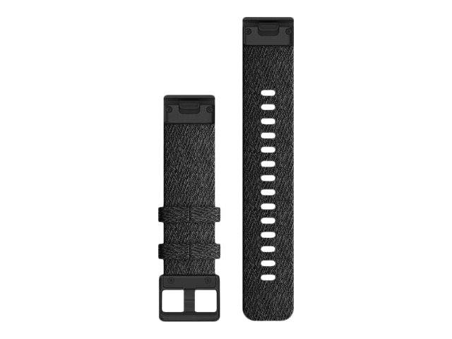 Garmin QuickFit - Uhrarmband für Smartwatch - Heathered Black, black hardware