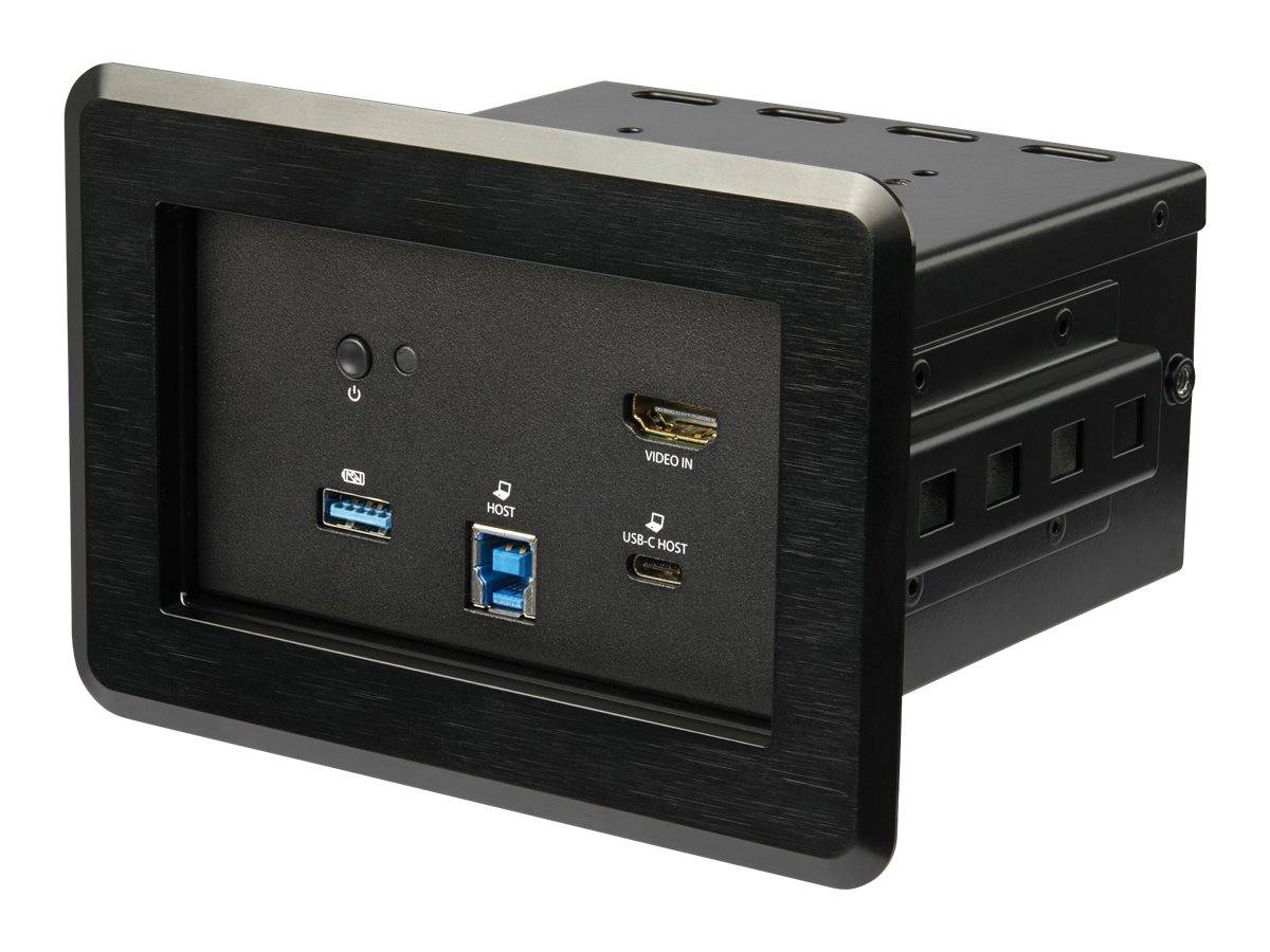StarTech.com Dockingstation für Konferenzräume - Universelles Laptop Dock - 4K HDMI, 60W PD, USB Hub, GbE, Audio In-Tabl