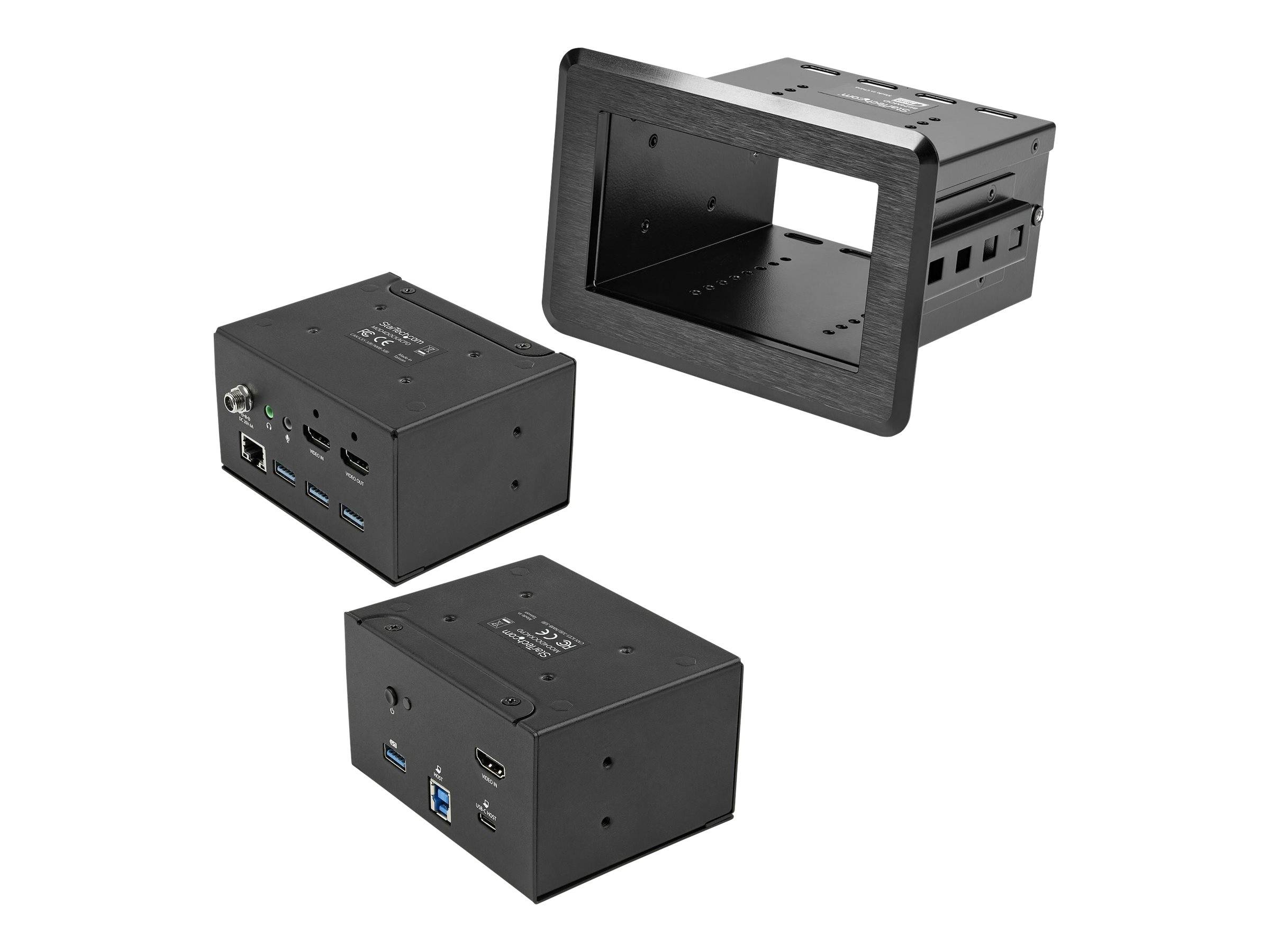 StarTech.com Dockingstation für Konferenzräume - Universelles Laptop Dock - 4K HDMI, 60W PD, USB Hub, GbE, Audio In-Tabl