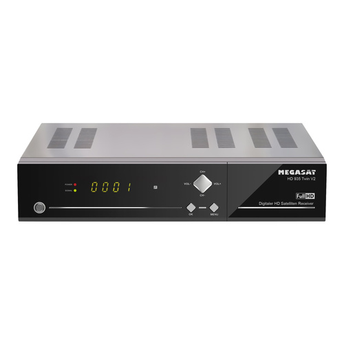 Megasat HD 935 Twin V2 - Satelliten-TV-Receiver/HDD-Rekorder (HDD erforderlich)