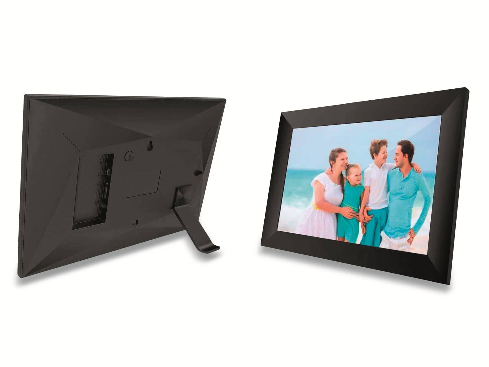 DENVER Digitaler Bilderrahmen PFF-1024, 25,4 cm, EEK: B, inkl. Frameo-SW, schwarz