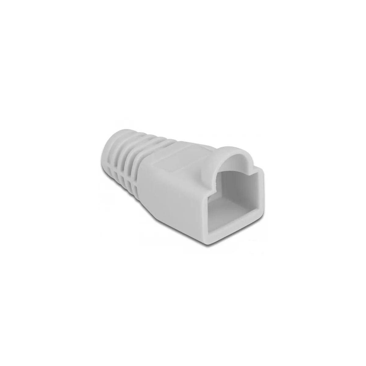 Delock Strain relief for RJ45 plug - Netzwerkkabel-Knickschutz - Grau (Packung m