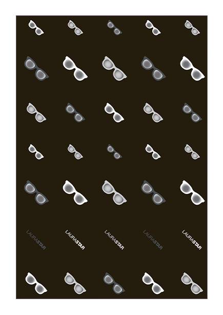 LauraStar 152.7803.898, Baumwolle, Polyester, Schwarz, Muster, 1310 x 550 mm, 550 mm, 1310 mm